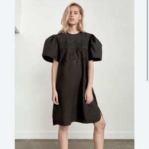 Isabel Etoile Marant Wita Black Eyelet Dress Womens FR 34 or XS